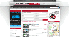 Desktop Screenshot of neubauer-occasions.fr