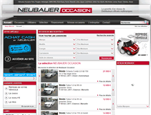 Tablet Screenshot of neubauer-occasions.fr